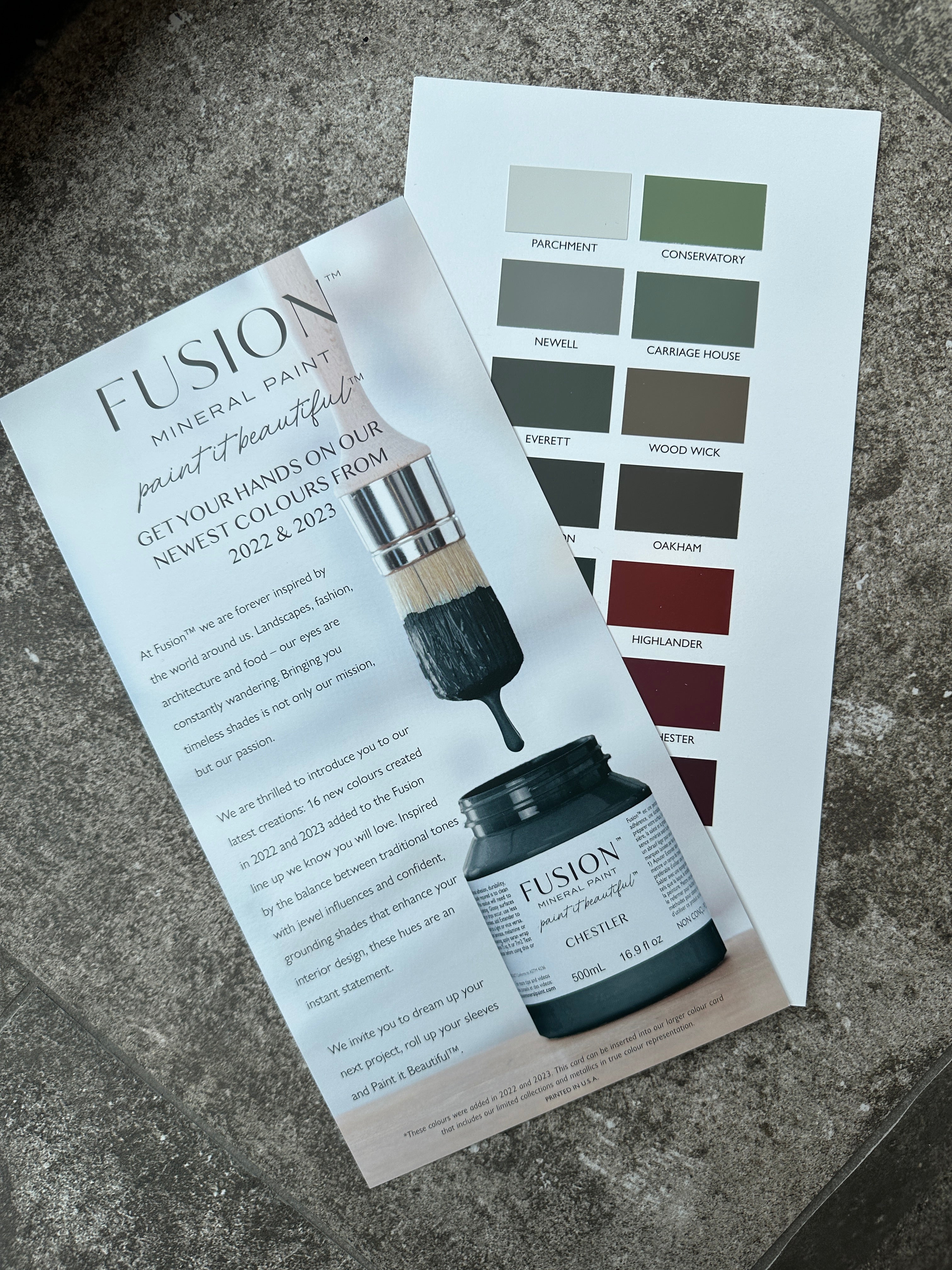 Fusion™ Mineral Paint﻿ Color Cards True Color – Prairie Revival