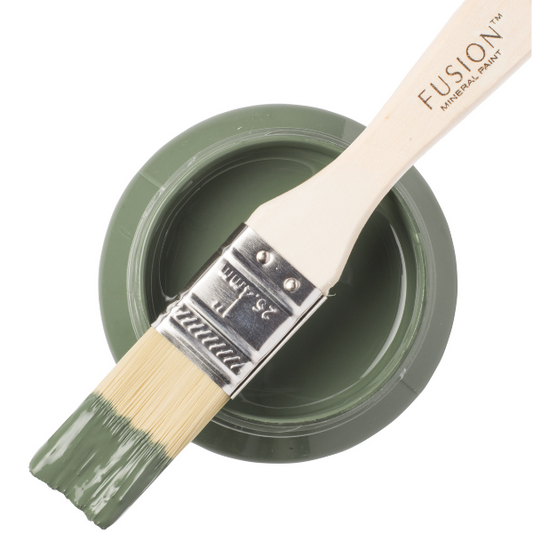 Fusion Everett Paint Pint Fusion Mineral Paint Olive Army Green No Wax  Furniture and Cabinet Paint Quick Shipping 