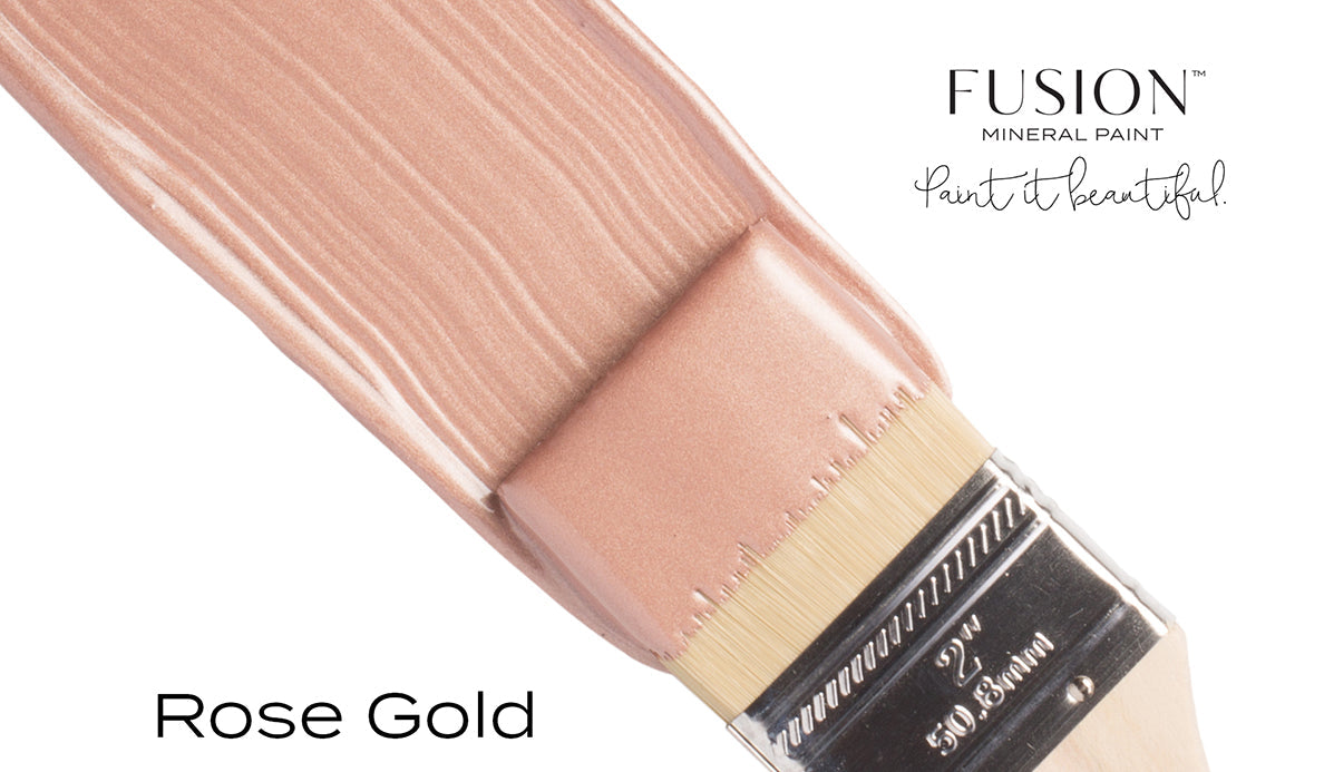 Metallic Rose Gold Paint By Fusion - Available At Blue Star Antiques